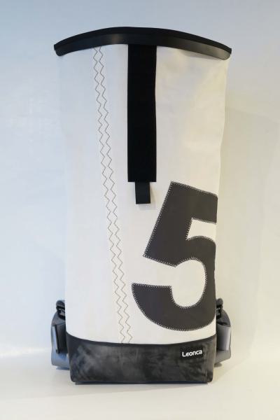 Upcycling Backpack, made of used sail, tractorhose and Seatbelts, the interior is made of Tarpaulin in 3 sizes